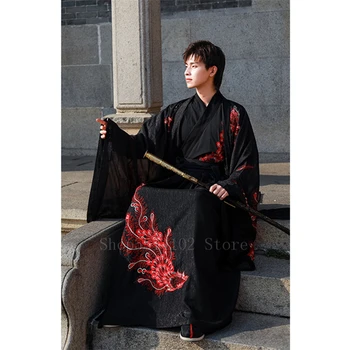 Muži Orientální Kostým Samuraje Výšivky Phoenix Ženy Haori Japonském Stylu Vintage Šaty Plus Velikost Kimono Yukata Cosplay Party