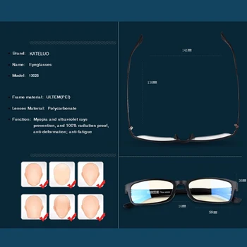 KATELUO 2020 Wolframu, titanu Proti Modré Světlo Brýle Muži Brýle Brýle Brýle Rám Počítač Brýle pro Ženy 13025