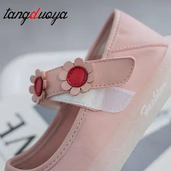 Roztomilé boty, ženy, lolita boty, růžové boty pro ženy Kolo toe korejské boty Lady byty Bílá Jarní Casual Dating dámské boty