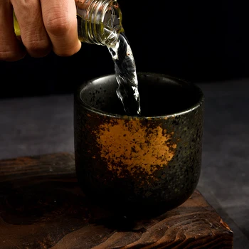 JIA-GUI LUO 200ML Šálky Kávy šálek čaje Japonský styl keramické sklenice na víno čajový set pohár přenosné poháry japonský šálek I086
