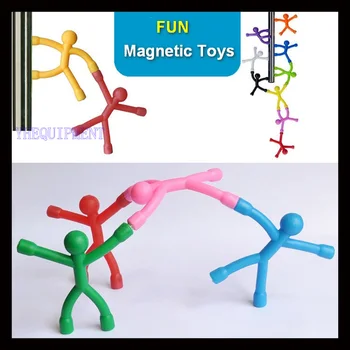 10 nebo 6 Ks/Hodně Zábavy Ohebný muž, Magnetické nástroje Obrázek stolní hra MINI Novinka Kancelář hračky pro chlapce, děti dárkové papírové díly