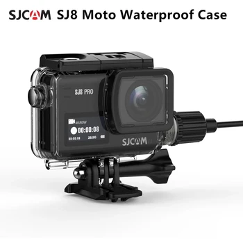 SJ8 Motocykl Vodotěsné Pouzdro s Typ C Kabel Pro SJCAM SJ8 Pro / SJ8 Plus / SJ8 Vzduchu 4K Akční Kamera