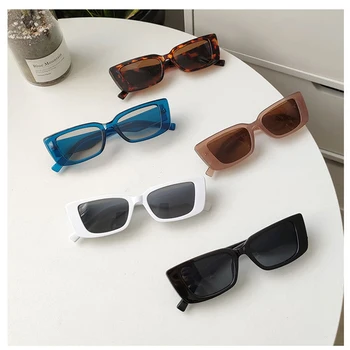 Feishini 2021 Hvězdičkový Smluvně Úzké sluneční Brýle, Ženy UV Ochrana Módní Dámy Malé Módní Sluneční Glassees Značky Vintage
