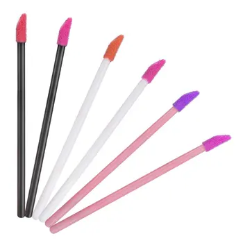 Velkoobchodní 1000ks Multi-barevné Jednorázové Make-up Lip Brush Rtěnku, Lesk Hůlky Aplikátor Make-up Nástroje Módní Navržen tak,