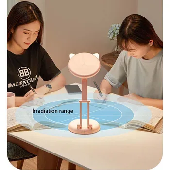 LED roztomilý stolní lampa pro ochranu očí, studenta učení nabíjení skládací přenosné noční doprava Zdarma stolní lampa pro ložnice