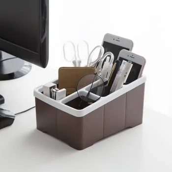 Japonsko Desktop Storage Box Dálkové Ovládání Orgainzer Stand Telefon Držák Stojan Make-Up Papírnictví Organizátor Zavazadel Případě Shlves