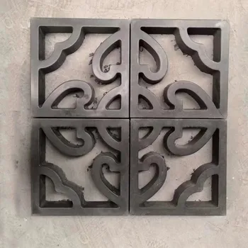 Cement Starožitné Cihlové Formy Square Garden Wall Výrobu Cihel Formy 3D Řezba Anti-Skluzu Betonu Plastové Dlažby Formy 30x30x7cm
