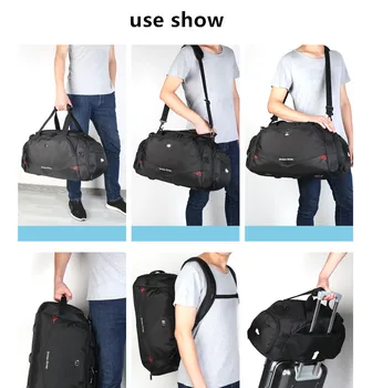 Cestovní tašky Kabelky tašky pro muže, obchodní cesta cestování na krátké vzdálenosti sportovní mokré a suché separace fitness taška