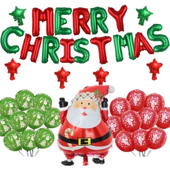 1set Veselé Vánoce Balónky Santa clause, Sněhuláka, Stromek, Nový Rok, Vánoční Výzdobu Balónky Vánoční Prázdniny Laskavosti Balóny 2021