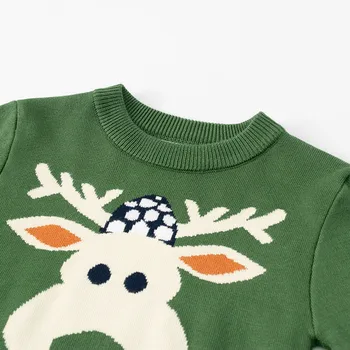 Vánoční Oblečení Pro Batole, Děti, Chlapec Dívka Elk Teplý Svetr Kreslený Roztomilé Svetry Nový Rok Dárek Pro Dítě Podzim Zima Oblečení