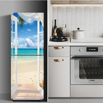 Přímořské Scenérie Plakát Tapety Na Dveře samolepící PVC Lednička Nálepka Kitchen Dekorace Nástěnné Domova Zeď Dekor Obtisky