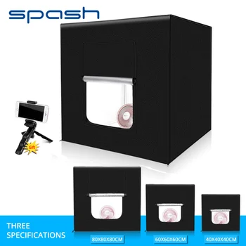 Spash Softbox Přenosné LED Světlo Box Fotografické Studio Lightbox Foto Lehký Stan 40cm 60cm 80cm Photo Studio Box Střelba Box