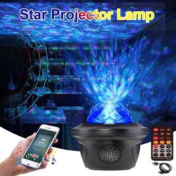 Hvězda Lampa Projektoru LED Galaxy Oceánu Projekce Světla s Bluetooth Reproduktor Dálkové Ovládání pro Ložnice, Holiday Party Dekorace