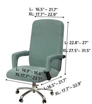 Kancelářská Židle Kryt Počítače Potahy na Židle Otočná Otočná Židle Kryt s Loketní opěrka Kryty Univerzální Křeslo Šéfa Kryt Chrániče