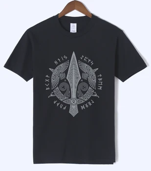 Odin Vikingové man t tričko léto 2019 streetwear ležérní krátký rukáv Plus Velikosti vtipné tričko hip hop vintage černé tričko homme