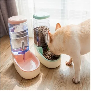 3,8 L Automatické Pet Feeder Pití Miska Pro Psa Kočku příslušenství Vodu, Krmení, napájení dodává velkokapacitní Zásobník HORKÉ