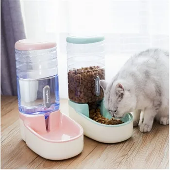 3,8 L Automatické Pet Feeder Pití Miska Pro Psa Kočku příslušenství Vodu, Krmení, napájení dodává velkokapacitní Zásobník HORKÉ