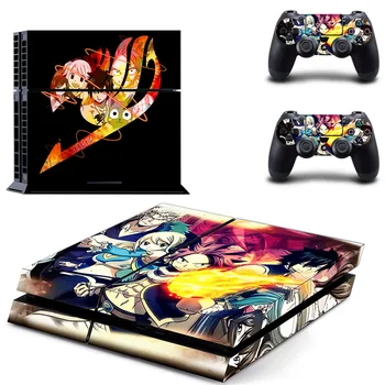 Anime Fairy Tail PS4 Kůže Obtisk Nálepka Pro Sony Konzole PlayStation 4 a 2 Regulátory PS4 Kůže Nálepka Vinyl