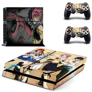 Anime Fairy Tail PS4 Kůže Obtisk Nálepka Pro Sony Konzole PlayStation 4 a 2 Regulátory PS4 Kůže Nálepka Vinyl