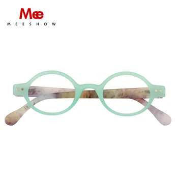 Meeshow Kulaté brýle na Čtení Muži ženy brýle s dioptrickou Retro Evropě styl jasné letní brýle +2.25+1.75 +4.0 1730