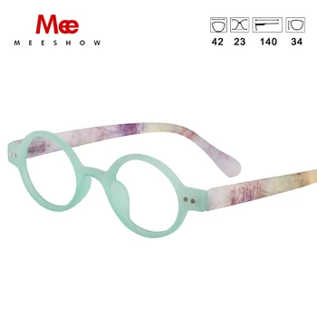 Meeshow Kulaté brýle na Čtení Muži ženy brýle s dioptrickou Retro Evropě styl jasné letní brýle +2.25+1.75 +4.0 1730