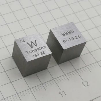 Vysoké Čistoty 99.95% Wolframu Blok Kovu W Periodická Tabulka Cube Vysoká Hustota Wolframu Cube Hobby Zobrazení Kolekce 10*10*10mm