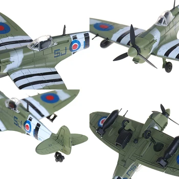 1ks Spitfire Stíhací Model Stavebnice Hračky pro Děti DIY Montáž Letadel Modely, Stavebnice, Vzdělávací Hračky, Dárky pro Děti, Náhodné Barvy