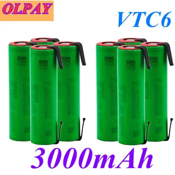6KS originální 3.7 V 3000mAh 18650 baterie us18650 pro-Sony VTC6 30A hračky nástroje svítilna baterie + DIY nikl kus