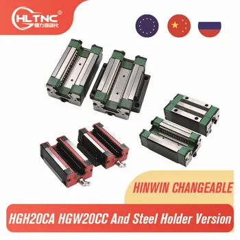 4ks HGH20CA /HGW20CC HGR20 lineární vodicí kolejnice bloku použití zápas hiwin HR20 šířka 20 mm vodítko pro CNC router