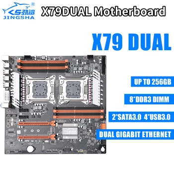 X79 Dual CPU deska s 2× E5 2690 a 8×8GB=64GB 1600MHz DDR3 ECC REG Paměti a 512G M. 2 SSD 2*CPU Fan a GTX960 4G GPU