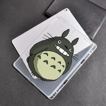 Roztomilý Totoro Anime Pro iPad Pro 12,9 2020 Případě S Pero Držitel Jasné Měkký Kryt Pro iPad 5. 6. 7. Generace Air 4 2020 Funda