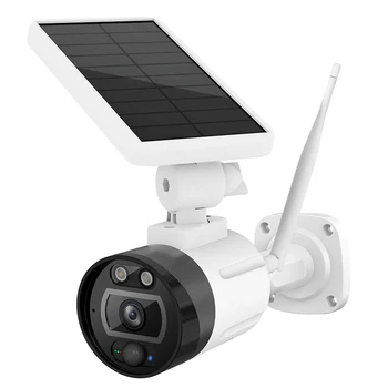 FUERS 1080P 2MP Solární Baterie Bezdrátové WIFI Kamery Venkovní Bezpečnostní IP Kamera Alexa Cloud IP66 Vodotěsné CCTV