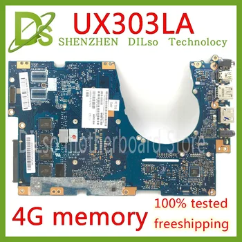 KEFU UX303LA základní Deska Pro ASUS UX303LN UX303L UX303LAB UX303LN Notebooku základní Deska I3-4030U CPU 4GB RAM fungovat na