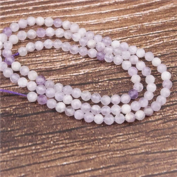 LanLi 2/3mm Kunzite malé korálky módní šperky interval volné korálky DIY náramek, náhrdelník, náušnice a doplňky