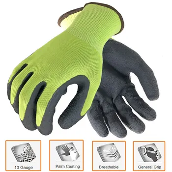 NMSafety Továrny přímé pracovní rukavice latexové pěny materiál bezpečnostní ochranné rukavice 12 párů/lot Evropské normy
