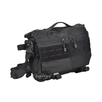 Taktické Rush Messenger Bag Black Notebook, Fotoaparát, Kabelka Pro Venkovní Denní Taktické EDC MOLLE Sling Pack Taška přes Rameno