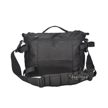 Taktické Rush Messenger Bag Black Notebook, Fotoaparát, Kabelka Pro Venkovní Denní Taktické EDC MOLLE Sling Pack Taška přes Rameno