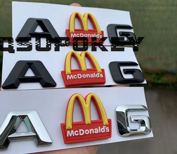 Prodej osobnost McDonald ' M zadní ocas logo AMG upravený gold arch auto logo deska slovo auto samolepka dekorace