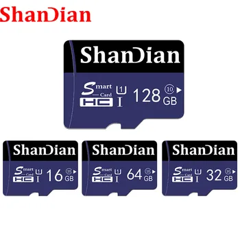 SHANDIAN Paměťové Karty 64GB 128GB carte micro sd kartu C6 Micro sd karty 8GB 16GB 32GB mini TF karet cartao de memoria vysoké rychlosti