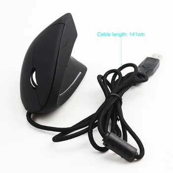 CHYI Kabelové Vertikální Myš Ergonomický LED Podsvícením Světlo 3200DPI Zápěstí Chránit Herní Myší S Mouse Pad Kit Pro Počítač
