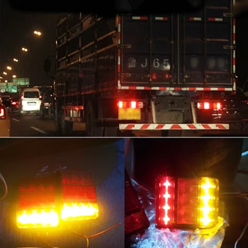 Voděodolná 8 LED Auto zadní Světlo Zadní světla Pár, Loď, Přívěs 12V Zadní Části pro Přívěs Kamionu Auto Osvětlení Vodotěsný IP65