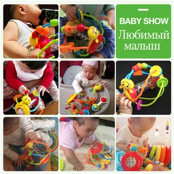 Baby Hračky Aktivita Míč Baby Hračky 0 12 Měsíců Dětské Chrastítko Míč Kousat Pochopit Vzdělávací Hračky pro Dítě 0-12 Měsíc Stoupání Učení