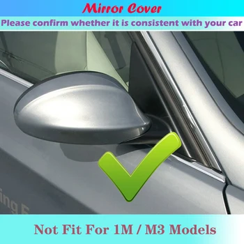 Auto Boční Křídlo Zrcadlo Kryt Pro BMW 1, Série 3 E90 E91 E92 E93 E81 E82 E87 E88 zpětná Čepice vysoce kvalitní Uhlíkové vzor & Black