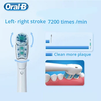 Oral-B Elektrický zubní Kartáček Cross Action Dual Čištění Zubů Zubní Kartáček Měkké Štětiny AA Baterie, Vodotěsné, 1 ks
