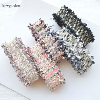 Kewgarden 23mm Burr Tkané Satén Stuhy Ručně vyráběné Pásky DIY Bowknot Řemeslných Dodávek Materiálu Stuha 3 M