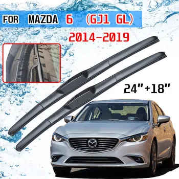 Pro Mazda 6 2016 2017 2018 2019 GJ GL Atenza Mazda6 Příslušenství Auto Přední čelní Sklo, Stěrače Blade Kartáče Frézy J Hák