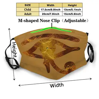 Oko Ra Vtipné Cool Tkanina Maska Odrazit Negativita Oko Ra Egypt Hierographic