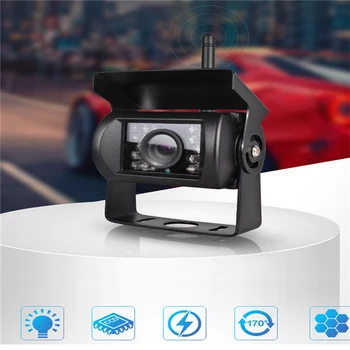 7 Inch 2.4 G Bezdrátová Auto Monitor TFT LCD Car Rear View Monitor Fotoaparátu pro Truck Bus IR Reverzní Kamery Parkoviště Pomoci