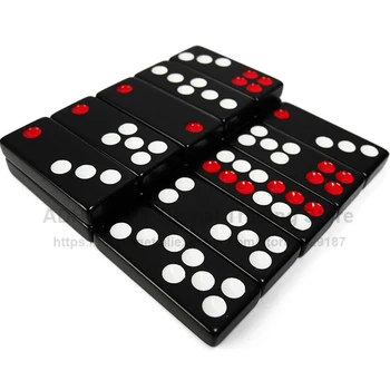 Domino Černá Pai Gow 32pcs Domino S 2 Kostky Deskové Hry Domino Hry