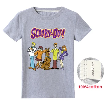 2020 Summer New Scooby Doo Mystery Stroj, Děti, Kreslený Oblečení Chlapci Print T-košile Dívky Legrační Pes Dětské Děti T Košile Topy